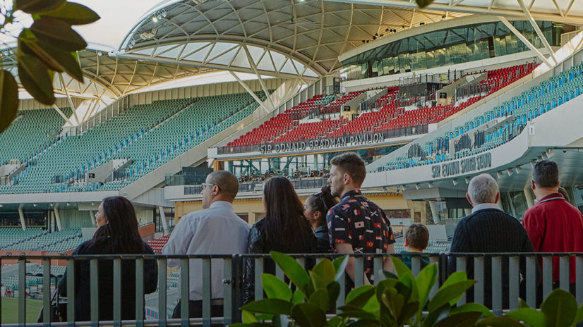 Tour group visiting Adelaide Oval